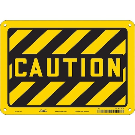 Condor Caution, , 10 in W x 7 in H, Vertical Rectangle, Aluminum, 478X22 478X22