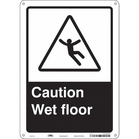 Condor Safety Sign, 14 in Height, 10 in Width, Aluminum, Vertical Rectangle, English, 478X30 478X30