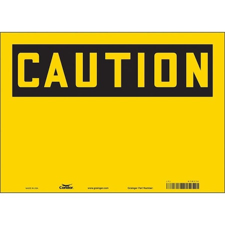 Condor Safety Sign, 14" Wx10" H, 0.004" Thickness 478Y74