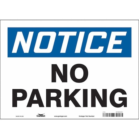 Condor Safety Sign, 10 inx14 in, Vinyl, 478C81 478C81