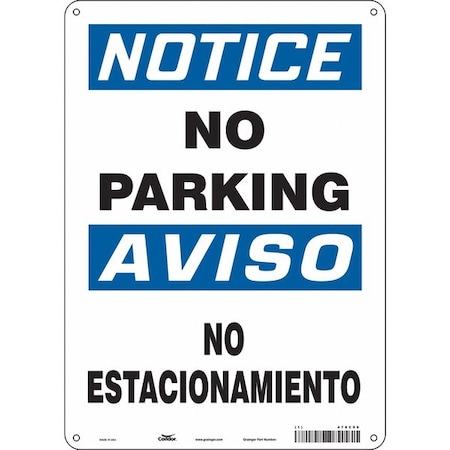 Condor Safety Sign, 14 inx10 in, Aluminum 478C96