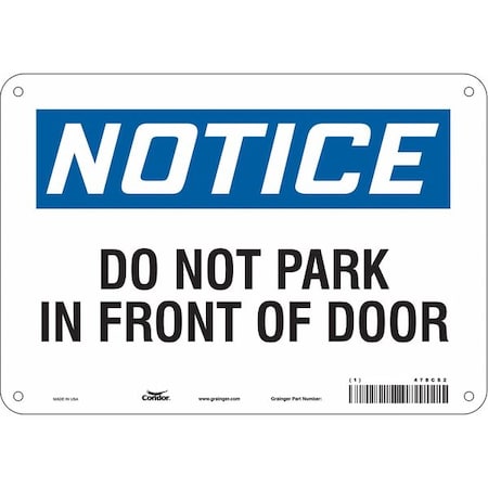 Condor Safety Sign, 7 in x 10 in, Aluminum, 478C62 478C62