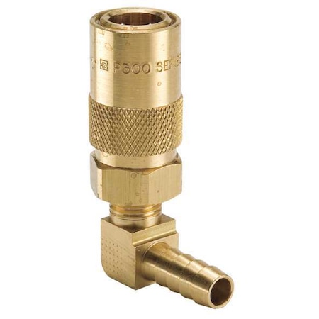 Parker Hydraulic Quick Connect Hose Coupling, Brass Body, Sleeve Lock, Moldmate Series PC318