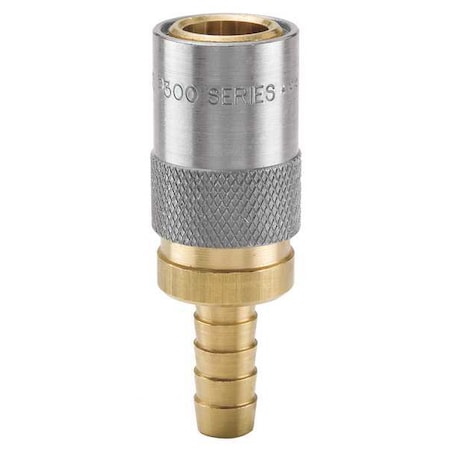 Parker Hydraulic Quick Connect Hose Coupling, Brass Body, Sleeve Lock, Moldmate Series PC308V
