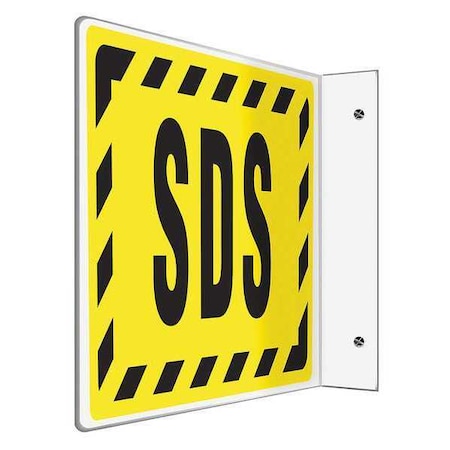 Accuform Sign, 12Wx8H, Blk/Yllw, Plstcc PSP776