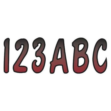 Hardline Products LetterandNumberLabelSet, 3inH, 1-1/2inW GRUBKG200