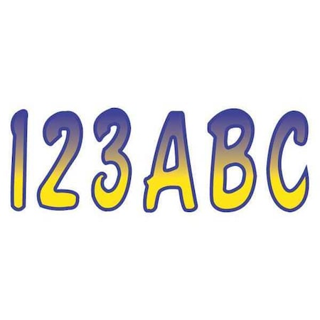 Hardline Products LetterandNumberLabelSet, 3inH, 1-1/2inW GYEPUG200