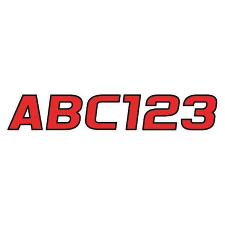 Hardline Products LetterandNumberLabelSet, 3inH, 2-7/8inW GREBLK700