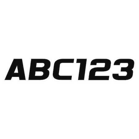 Hardline Products LetterandNumberLabelSet, 3inH, 2-7/8inW GBLK700EC