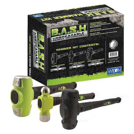 Wilton Shop Hammer Kit, Blk Handle, Nonslip Grip 11112