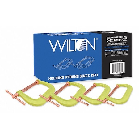 Wilton C-Clamp Set, 8", Steel 11114