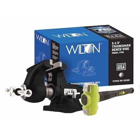 Wilton 5-1/2" Heavy Duty Combination Vise with Swivel Base 63200A