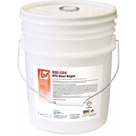 Best Sanitizers Toilet Bowl Cleaner, 5 gal, Bucket BSI1042