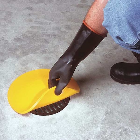 Condor Drain Seal, 12inLx12inWx3/8in Thick, Yllw 48FZ15