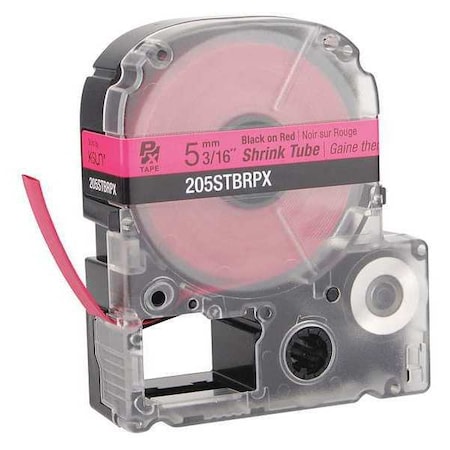 Epson Sleeve Label, Red, Polyolefin, 3/16 in W 205STBRPX