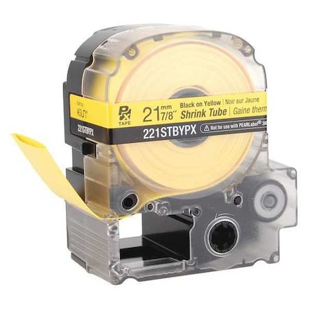 Epson Heat Shrink Tube, Single Wall, 2:1 I.D. Shrink Ratio, Yellow, 96 in 221STBYPX