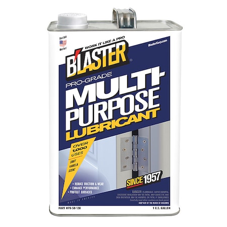 Blaster Multipurpose Lubricant, 1 gal., Can, Petroleum Distillates, Colorless PB-50-128