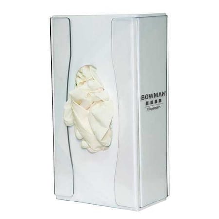 Bowman Dispensers Glove Dispenser, PETG, Holds (1) Box , Clear , 9-1/8 in H x 5-1/8 in W x 3 in D GL102-0111
