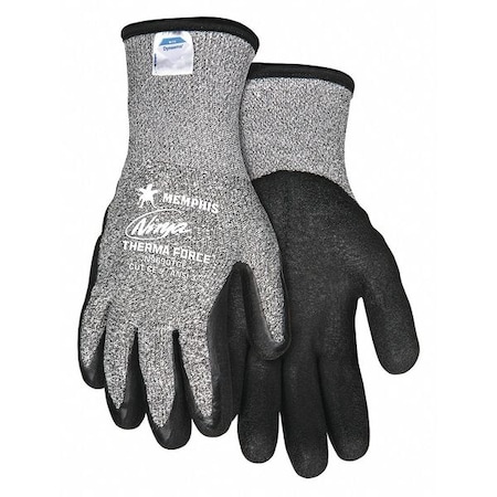 Mcr Safety Cut-Resistant Coated Gloves, Cut Level A3 , Dipped , Water-Based Polyurethane, Nitrile , Smooth , XL N9676GXL