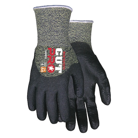 Mcr Safety Cut Resistant Coated Gloves, Cut Level A4 , Dipped , PVC , Smooth , L 1 PR 9389PVL