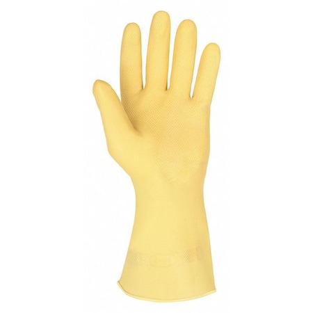 Mcr Safety 5110 Chemical Resistant Gloves, Natural Rubber Latex, 12 in L, 18 mil, Amber, XL, 1 PR 5110XL