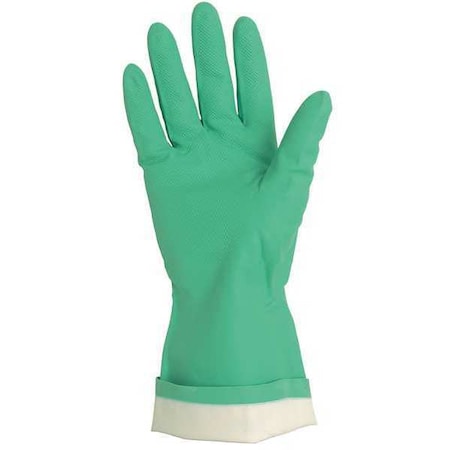 Mcr Safety Chemical Resistant Gloves, Nitrile, 13 in L, 15 mil, Green, XL, 1 PR 5320E