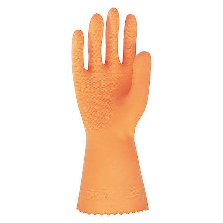 Mcr Safety 5430 Chemical Resistant Gloves, Natural Rubber Latex, Neoprene, 12 in L, 28 mil, Orange, XL, 1 PR 5430XL