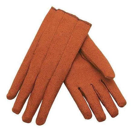 Mcr Safety Coated Gloves, Vinyl, Smooth, Full, 0 Abrasion Level, Russett, M 12 PK 9800M