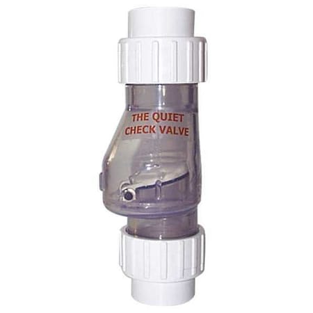 Magic 1-1/2" Slip Clear PVC Silent Check Valve B-0823-15C