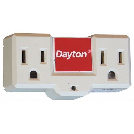 Dayton Plug-In Freeze Protection Thermostat, Open on Rise, ON at 35 Degrees F, OFF at 45 Degrees F 48GP69