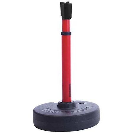 Banner Stakes Receiver Post, Red, 15 ft. Length, 22 in to 42 in Adjustable Post Height PL4118