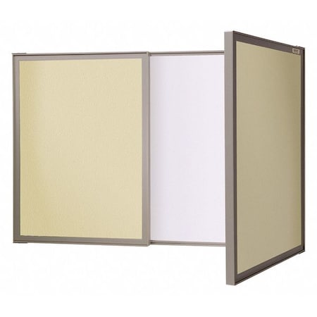 Ghent 24"x36" Melamine Dry Erase Board Cabinet 41300