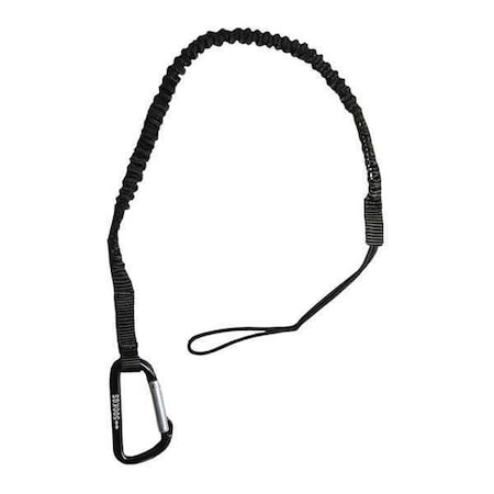 Gear Keeper Tool Lanyard, 44inL, Black, 15lb, Carabiner TL1-3008-10PK