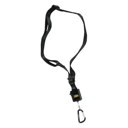 Gear Keeper Shoulder Strap, 22 in L, Black, 3 lb., Nylon TL1-1048