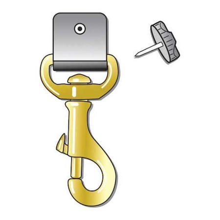 Gear Keeper Snap-On Clip, 3-1/2 in. L, Threaded Stud AC0-1007