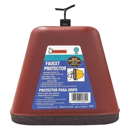 Frost King Faucet Cover, Plastic and Foam, 1 In FC2