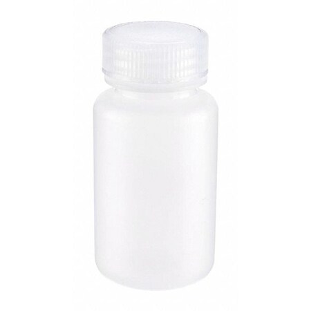 Wheaton 209547 HDPE Wide Mouth Bottle, 125 mL Capacity, Clear (Pack of 12)