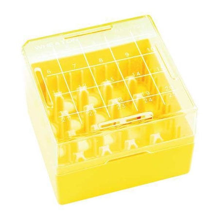 Wheaton Freezer Box, Yellow, PK10 W651703-Y