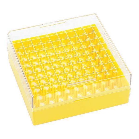 Wheaton Freezer Box, Yellow, PK10 W651704-Y