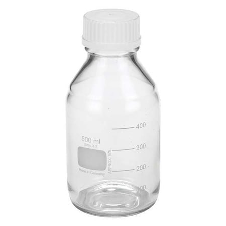 Wheaton Safety Coated Media Bottle, 500mL, PK12 219939