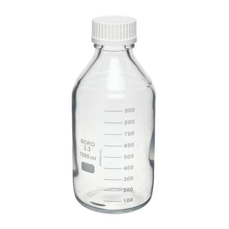 Wheaton Safety Coated Media Bottle, 1000mL, PK12 219940