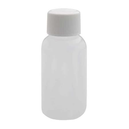 Zoro Select Round Plastic Bottle, 30mL, PK72 221143