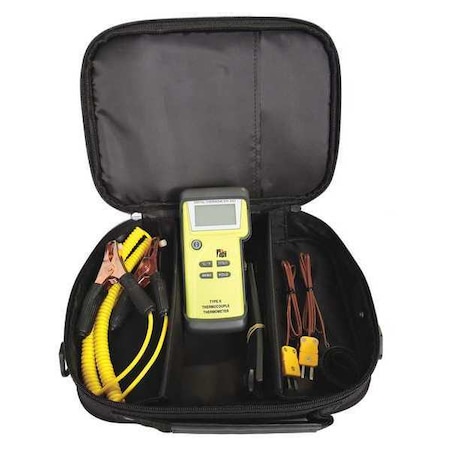 Test Products International Thermometer, LCD, 1.875 in, Thermocouple 343C3