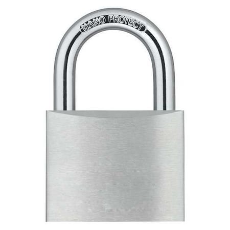 Zoro Select Padlock, Keyed Different, Standard Shackle, Rectangular Aluminum Body, Hardened Steel Shackle 48JP96