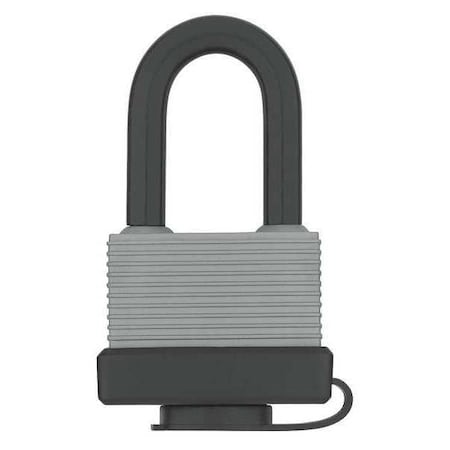 Zoro Select Padlock, Keyed Alike, Standard Shackle, Rectangular Aluminum Body, Steel Shackle, 7/8 in W 48JP98
