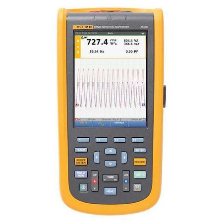 Fluke Compact Handheld Oscilloscope, 40 MHz MHz, 2 Channels, 5.7 in Color TFT FLUKE-125B/NA