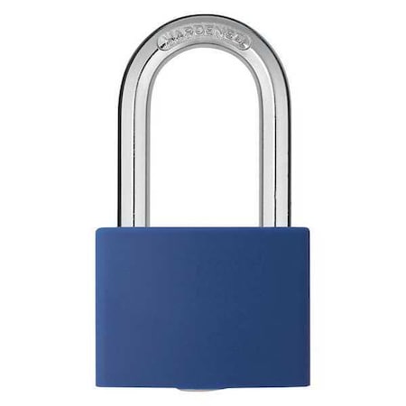 Zoro Select Lockout Padlock, Keyed Different, Aluminum, Blue, 1 7/16 in Shackle Height, 1 5/16 in Body Width 48JR37