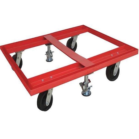 Zoro Select Pallet Dolly, 48x48, With Floor Locks 48J090