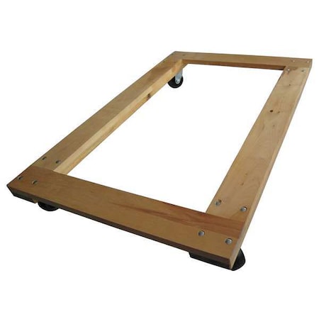 Zoro Select General Purpose Dolly, 36x24, Hardwood 48J064