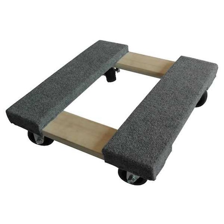Zoro Select General Purpose Dolly, 16x16, Carpeted 48J067